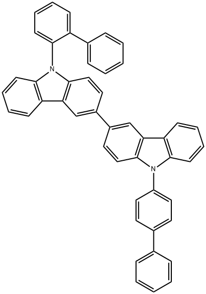 3,3'-Bi-9H-carbazole, 9-[1,1'-biphenyl]-2-yl-9'-[1,1'-biphenyl]-4-yl- 구조식 이미지