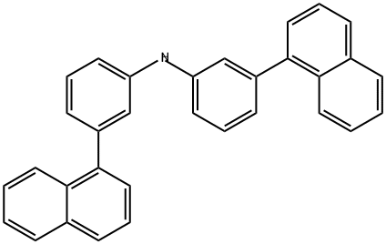 Benzenamine, 3-(1-naphthalenyl)-N-[3-(1-naphthalenyl)phenyl]- 구조식 이미지