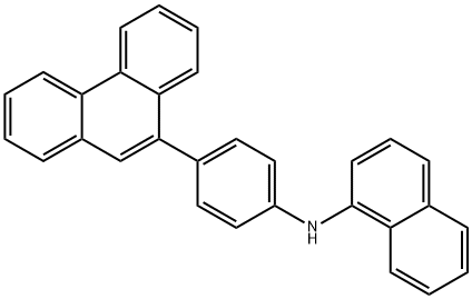 1-Naphthalenamine, N-[4-(9-phenanthrenyl)phenyl]- 구조식 이미지