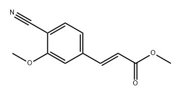 2-Propenoic acid, 3-(4-cyano-3-methoxyphenyl)-, methyl ester, (2E)- Structure