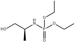 Phosphoramidic acid, N-[(1S)-2-hydroxy-1-methylethyl]-, diethyl ester 구조식 이미지