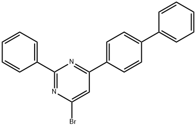 Pyrimidine, 4-[1,1'-biphenyl]-4-yl-6-bromo-2-phenyl- Structure