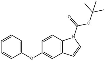 tert-Butyl 5-phenoxy-1H-indole-1-carboxylate 구조식 이미지