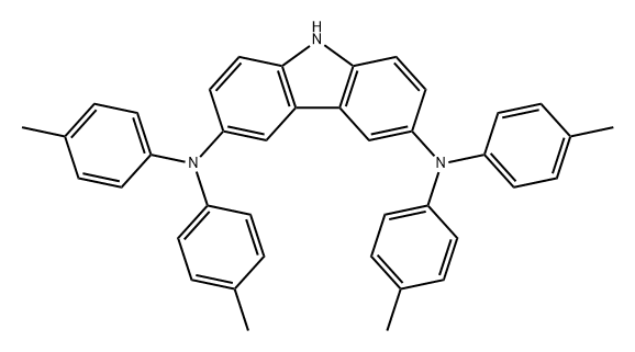 9H-Carbazole-3,6-diamine, N3,N3,N6,N6-tetrakis(4-methylphenyl)- Structure