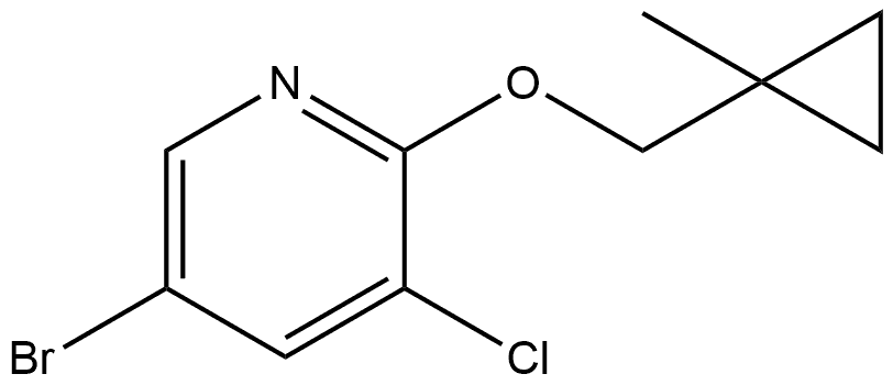 5-Bromo-3-chloro-2-[(1-methylcyclopropyl)methoxy]pyridine Structure