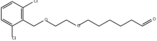 Hexanal, 6-[2-[(2,6-dichlorophenyl)methoxy]ethoxy]- Structure