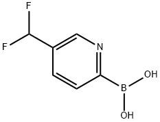 Boronic acid, B-[5-(difluoromethyl)-2-pyridinyl]- Structure