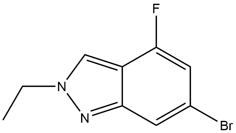 6-Bromo-2-ethyl-4-fluoro-2H-indazole Structure