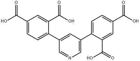 1,3-Benzenedicarboxylic acid, 4,4'-(3,5-pyridinediyl)bis- Structure