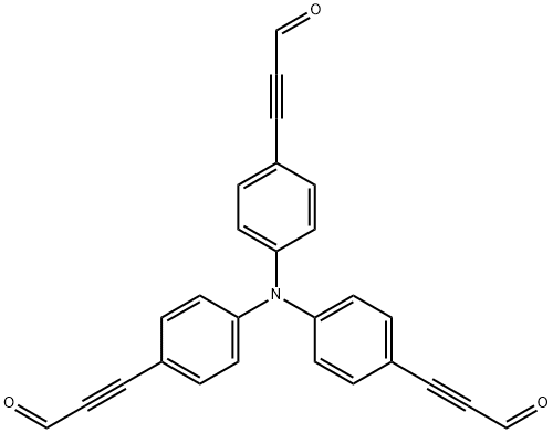 2-Propynal, 3,3',3''-(nitrilotri-4,1-phenylene)tris- Structure