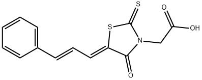 4-oxo-5-[(2E)-3-phenyl-2-propen-1-ylidene]-2-thioxo-, (5Z)- 구조식 이미지