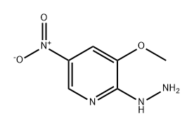 Pyridine, 2-hydrazinyl-3-methoxy-5-nitro- Structure