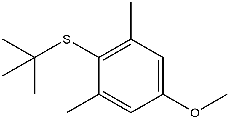 2-[(1,1-Dimethylethyl)thio]-5-methoxy-1,3-dimethylbenzene Structure