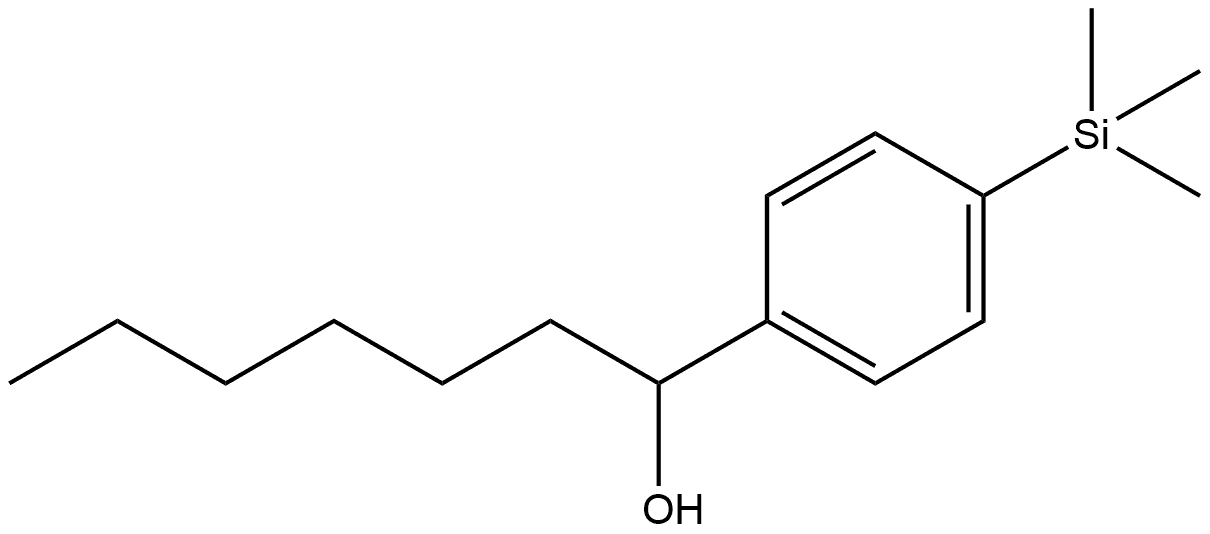 α-Hexyl-4-(trimethylsilyl)benzenemethanol Structure
