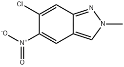 2H-Indazole, 6-chloro-2-methyl-5-nitro- 구조식 이미지