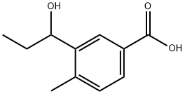 Benzoic acid, 3-(1-hydroxypropyl)-4-methyl- Structure