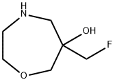 1,4-Oxazepin-6-ol, 6-(fluoromethyl)hexahydro- 구조식 이미지