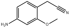 Benzeneacetonitrile, 4-amino-2-methoxy- 구조식 이미지