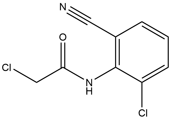 2-Chloro-N-(2-chloro-6-cyanophenyl)acetamide Structure