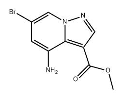 Pyrazolo[1,5-a]pyridine-3-carboxylic acid, 4-amino-6-bromo-, methyl ester Structure