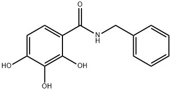 Benzamide, 2,3,4-trihydroxy-N-(phenylmethyl)- Structure