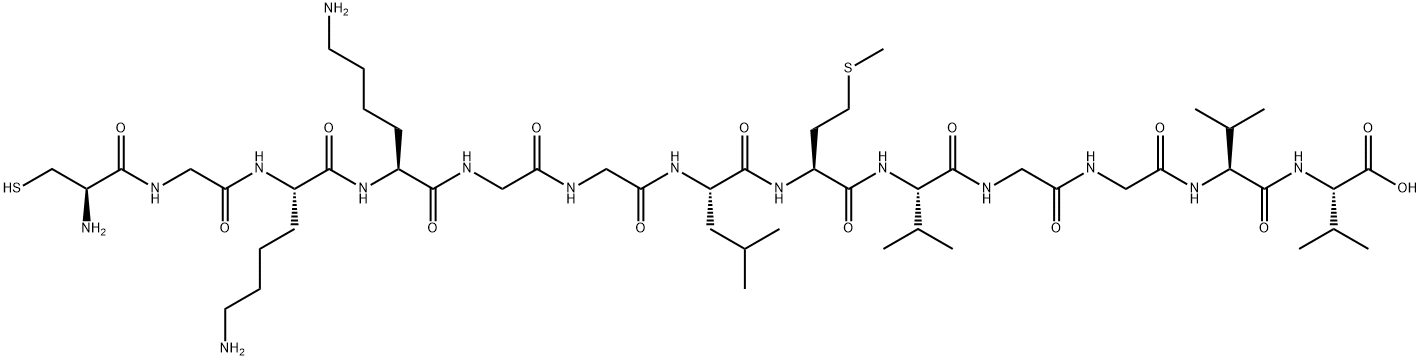 Cys-Gly-Lys-Lys-Gly-Amyloid β-Protein (33-40) Structure