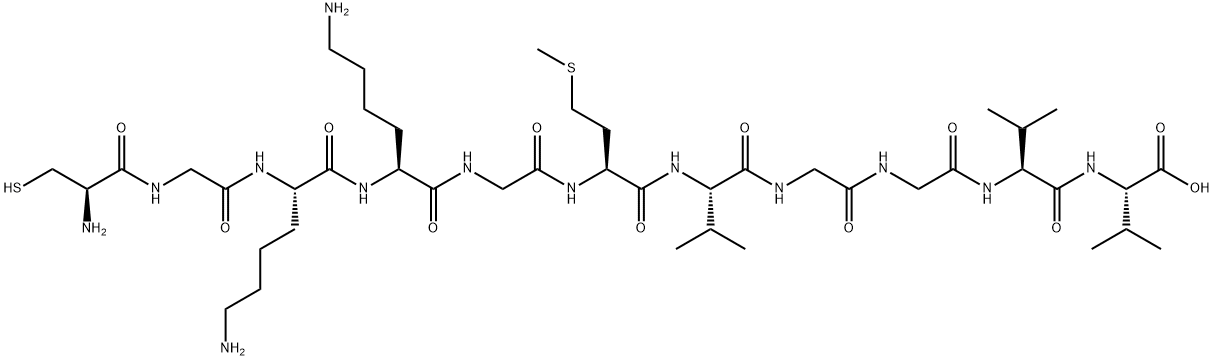 Cys-Gly-Lys-Lys-Gly-Amyloid  β-Protein (35-40) 구조식 이미지