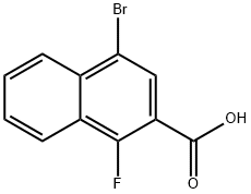 4-Bromo-1-fluoro-2-naphthoic acid Structure