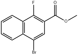 Methyl 4-bromo-1-fluoro-2-naphthoate Structure