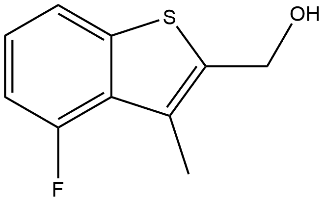 (4-fluoro-3-methyl-1-benzothiophen-2-yl)methanol Structure