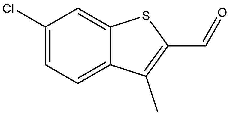 6-chloro-3-methylbenzo[b]thiophene-2-carbaldehyde Structure