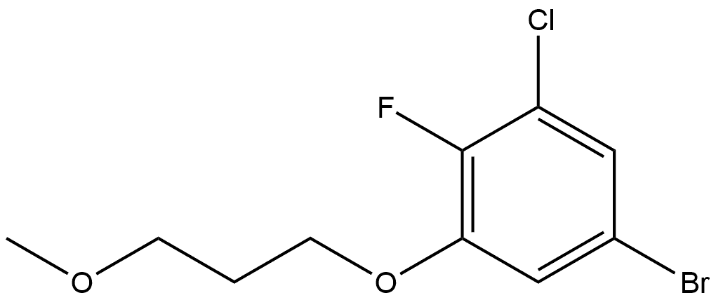 5-Bromo-1-chloro-2-fluoro-3-(3-methoxypropoxy)benzene Structure