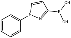 Boronic acid, B-(1-phenyl-1H-pyrazol-3-yl)- Structure