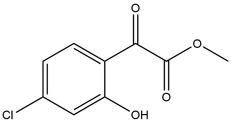 methyl 2-(4-chloro-2-hydroxyphenyl)-2-oxoacetate Structure