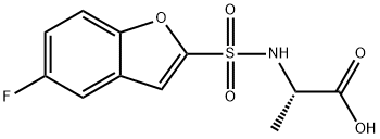 L-Alanine, N-[(5-fluoro-2-benzofuranyl)sulfonyl]- Structure