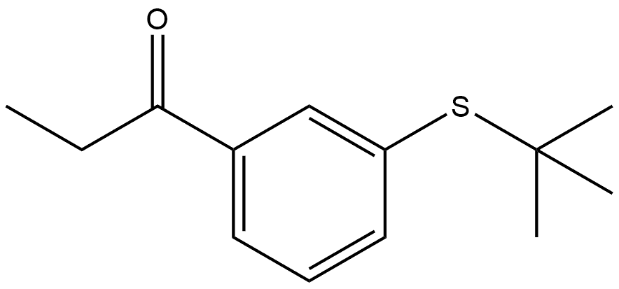 1-[3-[(1,1-Dimethylethyl)thio]phenyl]-1-propanone Structure