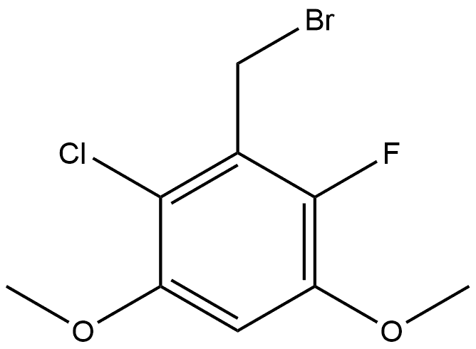 3-(Bromomethyl)-2-chloro-4-fluoro-1,5-dimethoxybenzene Structure