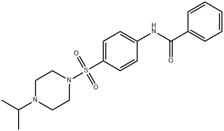 Benzamide, N-[4-[[4-(1-methylethyl)-1-piperazinyl]sulfonyl]phenyl]- Structure