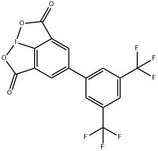 2H,6H-[1,2]Iodoxolo[4,5,1-hi][1,2]benziodoxole-2,6-dione, 4-[3,5-bis(trifluoromethyl)phenyl]- Structure