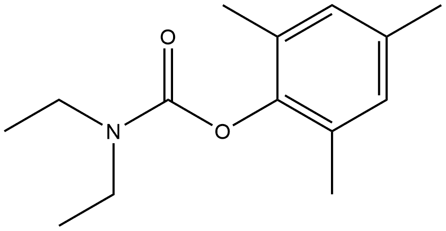 2,4,6-Trimethylphenyl N,N-diethylcarbamate Structure