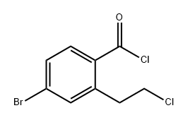 Benzoyl chloride, 4-bromo-2-(2-chloroethyl)- Structure