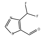 5-Thiazolecarboxaldehyde, 4-(difluoromethyl)- Structure