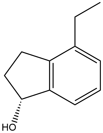 (R)-4-Ethyl-2,3-dihydro-1H-inden-1-ol Structure