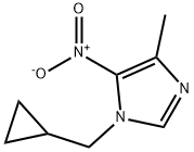 1-(Cyclopropylmethyl)-4-Methyl-5-Nitro-1H-Imidazole(WXC01263) 구조식 이미지