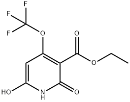 Ethyl 2,6-dihydroxy-4-(trifluoromethoxy)pyridine-3-carboxylate 구조식 이미지