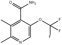 2,3-Dimethyl-5-(trifluoromethoxy)pyridine-4-carboxamide Structure