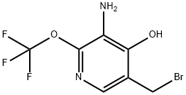 3-Amino-5-(bromomethyl)-4-hydroxy-2-(trifluoromethoxy)pyridine Structure