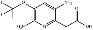 2,5-Diamino-3-(trifluoromethoxy)pyridine-6-acetic acid Structure