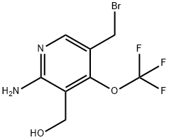 2-Amino-5-(bromomethyl)-4-(trifluoromethoxy)pyridine-3-methanol Structure