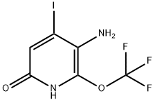 5-Amino-2-hydroxy-4-iodo-3-(trifluoromethoxy)pyridine Structure